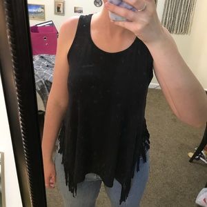 Suede tank top